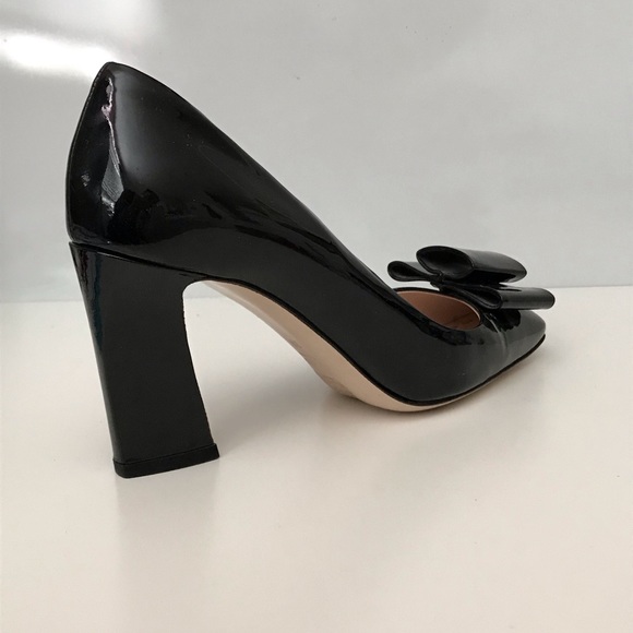 Miu Miu black patent pump with bow - Picture 2 of 7